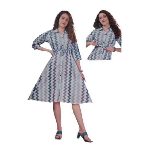 Women Tops - T collar Belt
