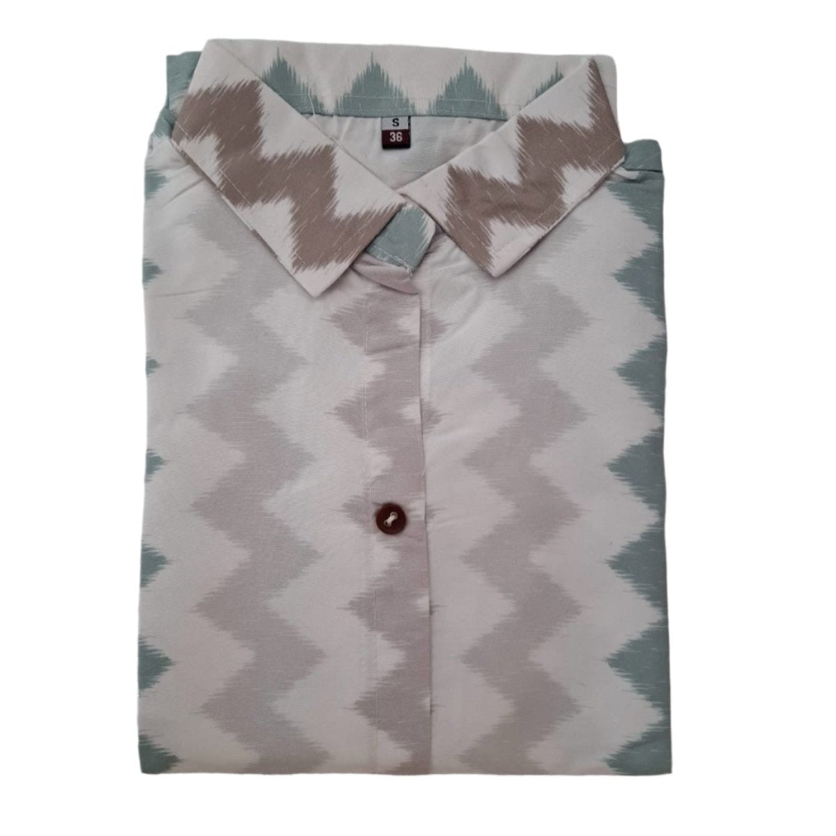 Women Tops - T collar Belt